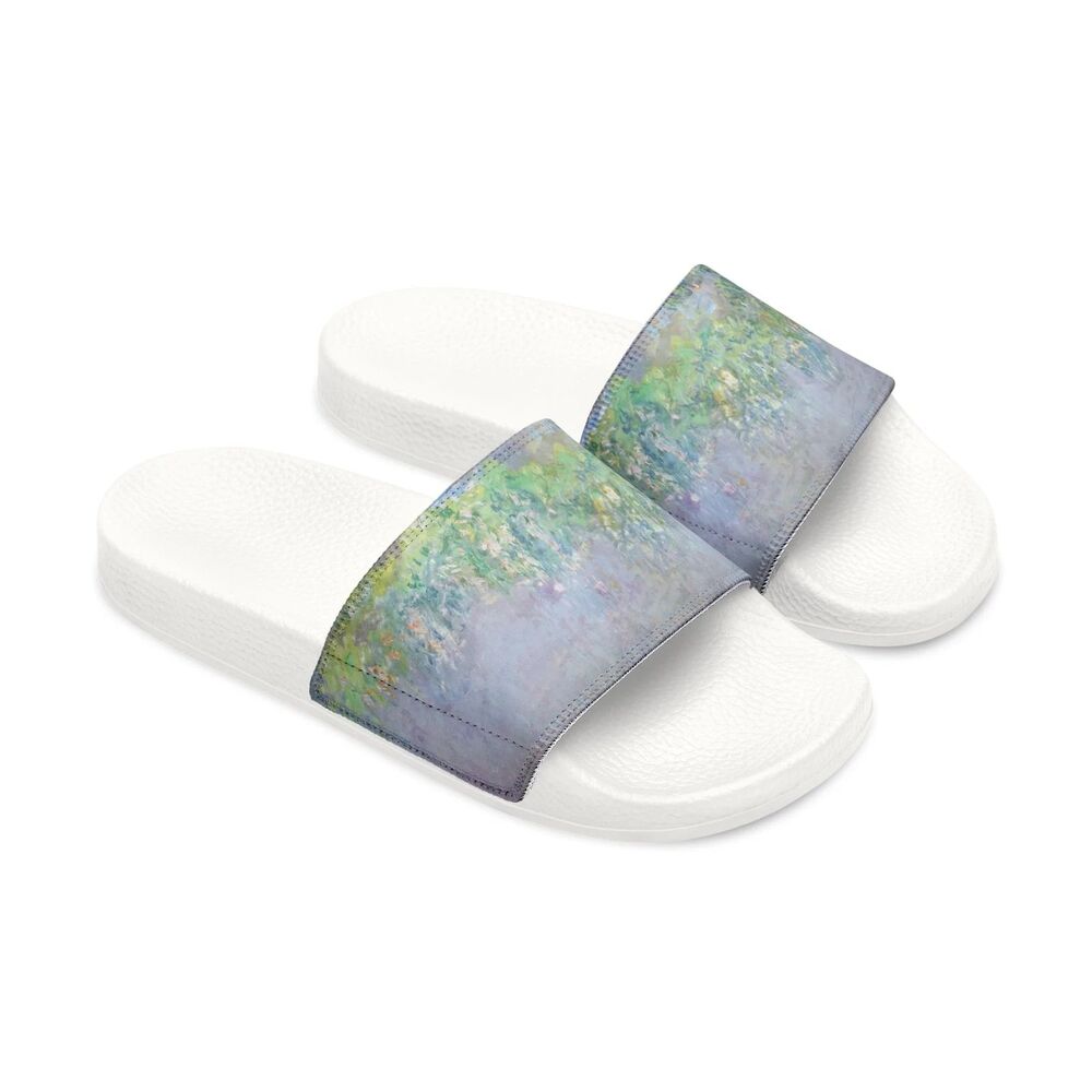NEW Wisteria Women Floral Removable Strap Water Friendly Pool Slide Sandal